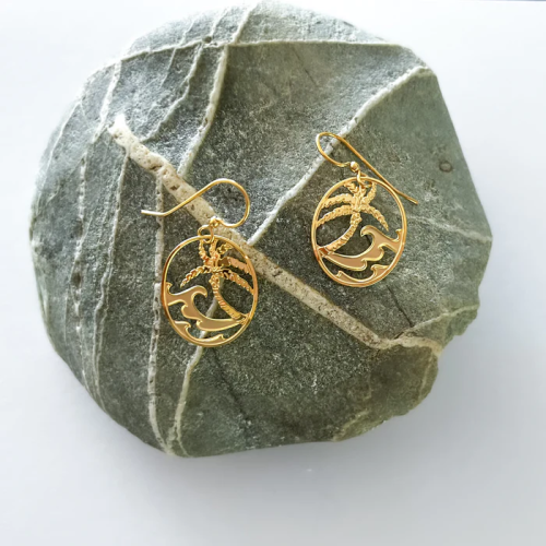 LAND & SEA GOLD / WIRE EARRI