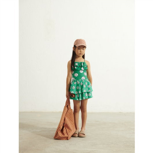 Cubes skirt - Green 兒童裙子 NEW