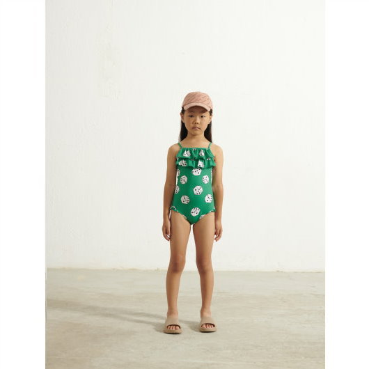 Cubes swimsuit G - Green 兒童泳